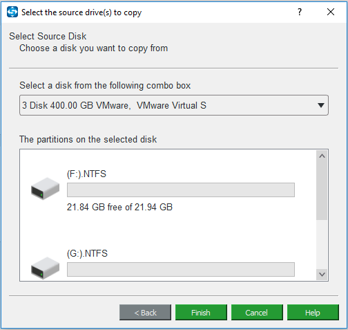 select a disk need copying from the following combo box
